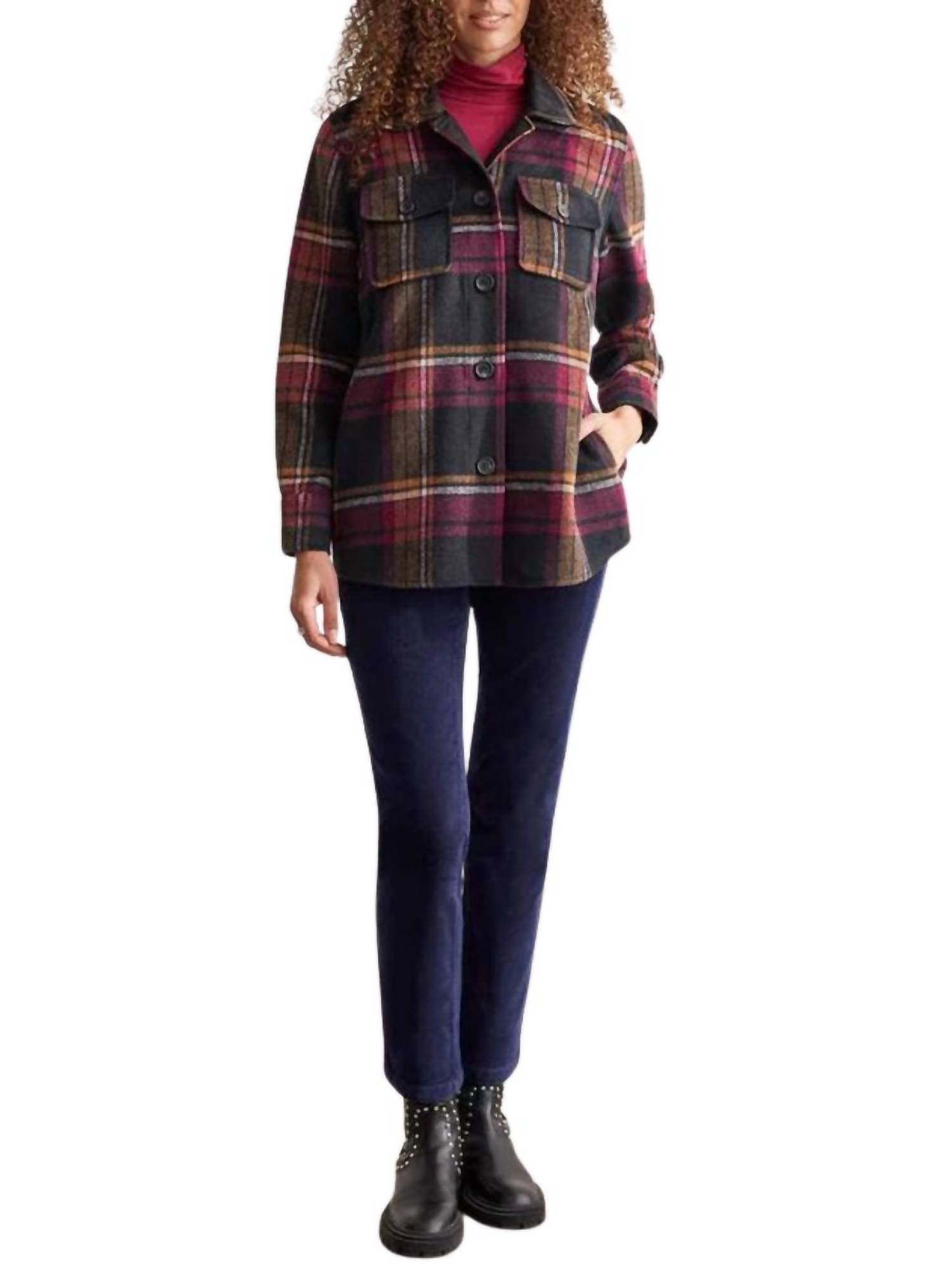 Tribal - Mid Length Plaid Shacket