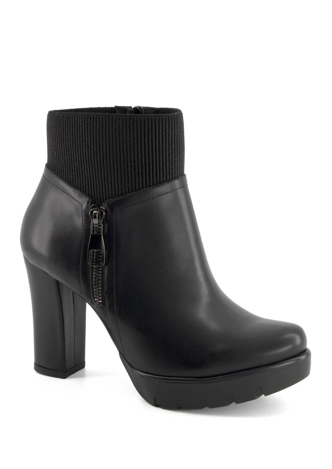 Andrea Women's Block Heel Boots in black - women's shoe - alternate view
