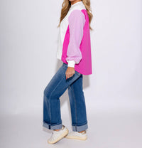 Brad & Rena - Two-tone Statement Sweatshirt