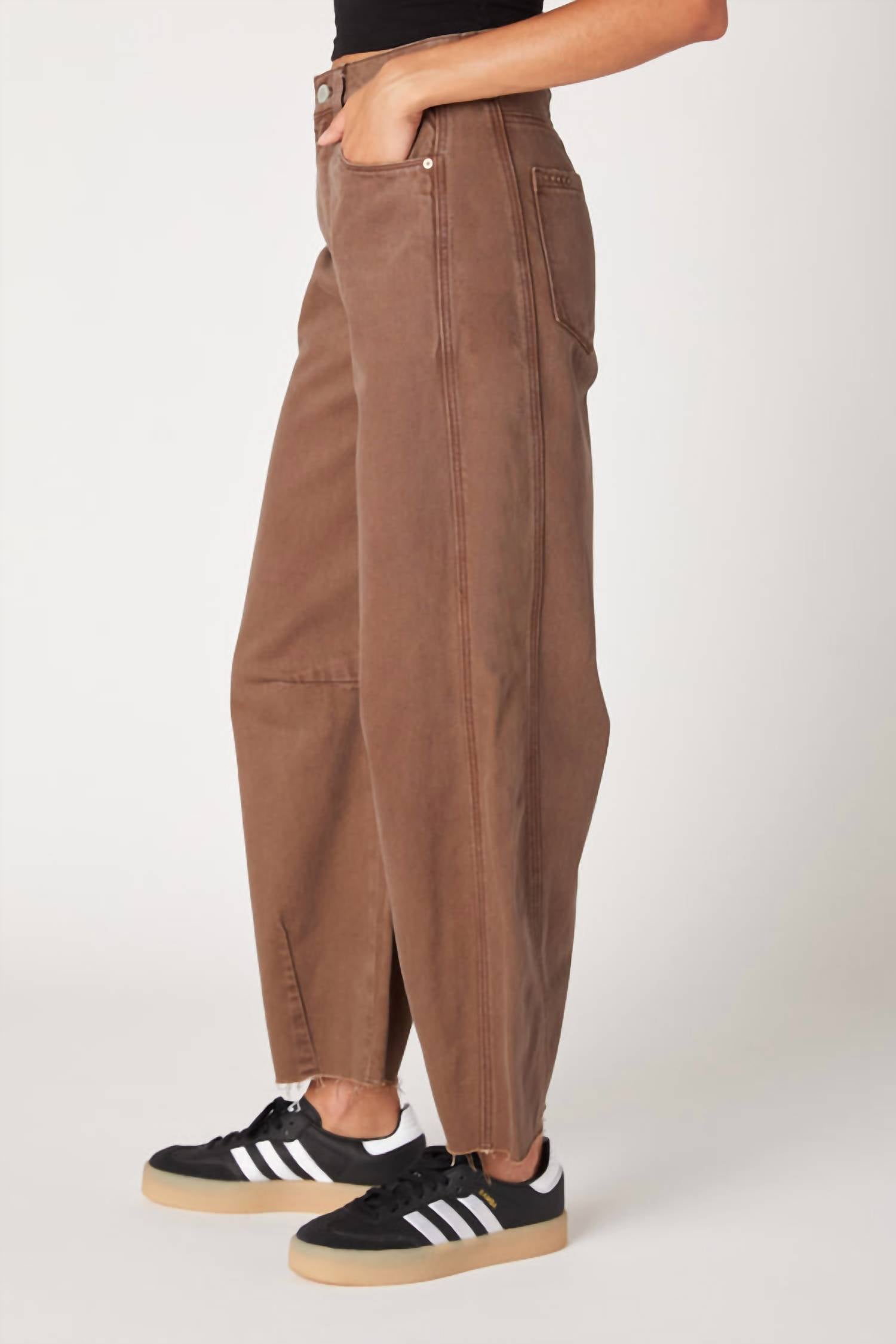 Blanknyc - Barrel Leg Garment Dye Jeans