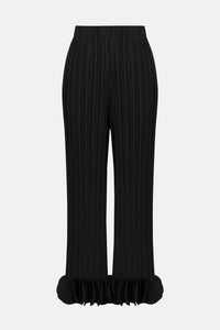 Joseph Ribkoff - Pleated Georgette Wide Leg Pants