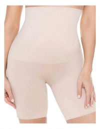 Miraclesuit Comfy Curves Hi-waist Thigh Slimmer Shapewear in beige - women's intimate - alternate view