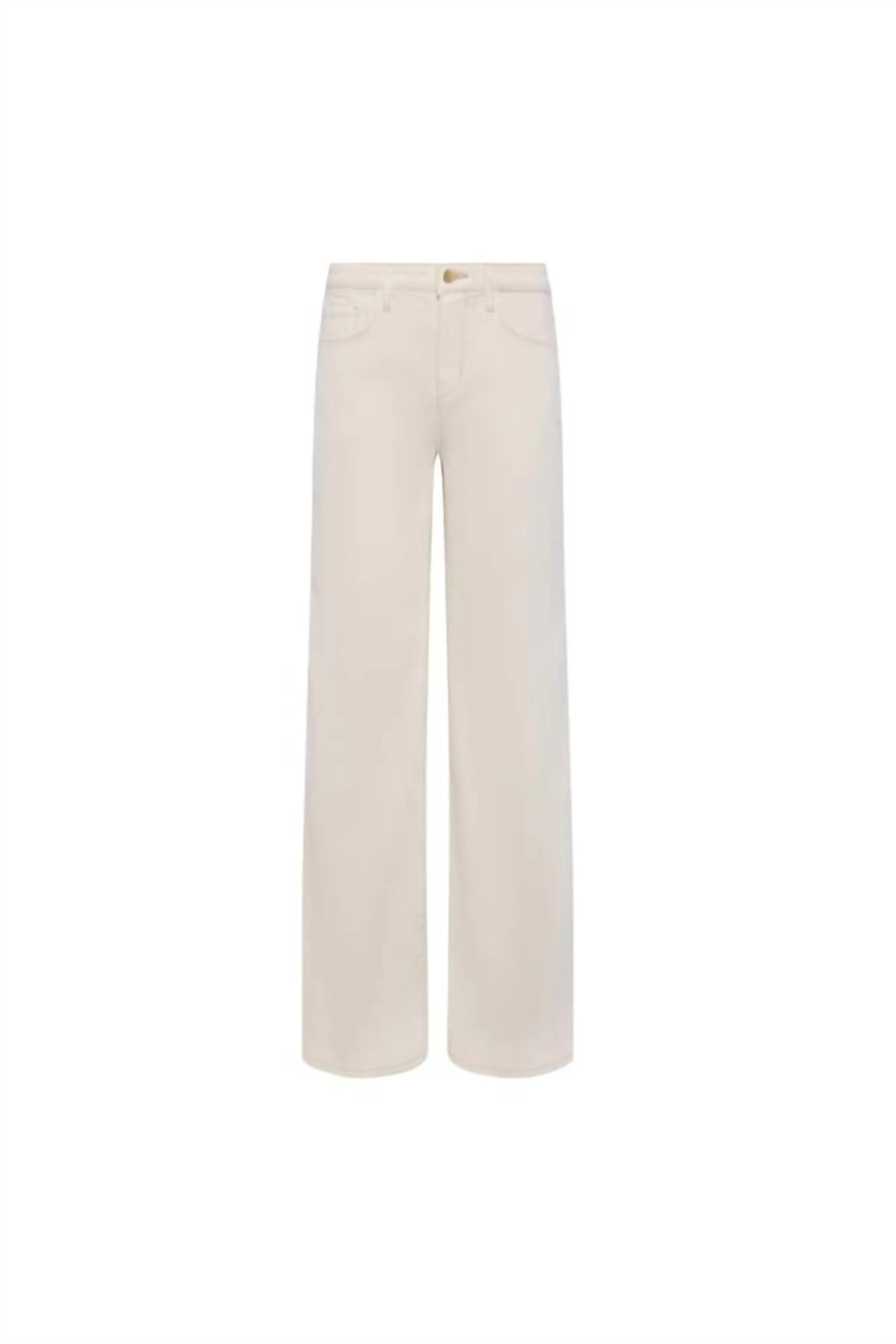 L'Agence Alicent High Rise Sneaker Flare Jeans in macadamia - women's jeans - view 5