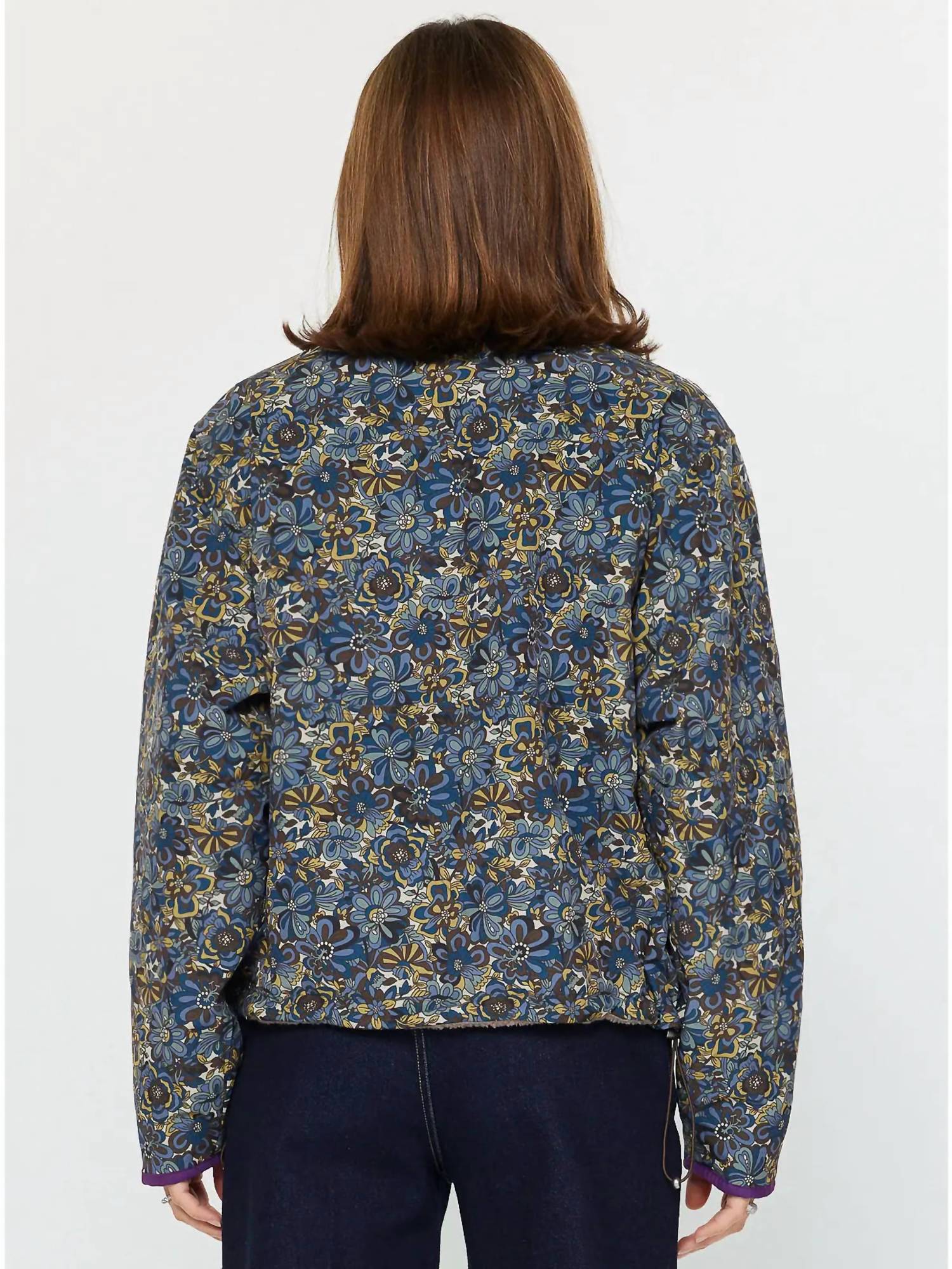 Current Air - Reversible Floral Sherpa Pullover