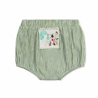 Bonjour - Girls Striped Patch Two-piece Set