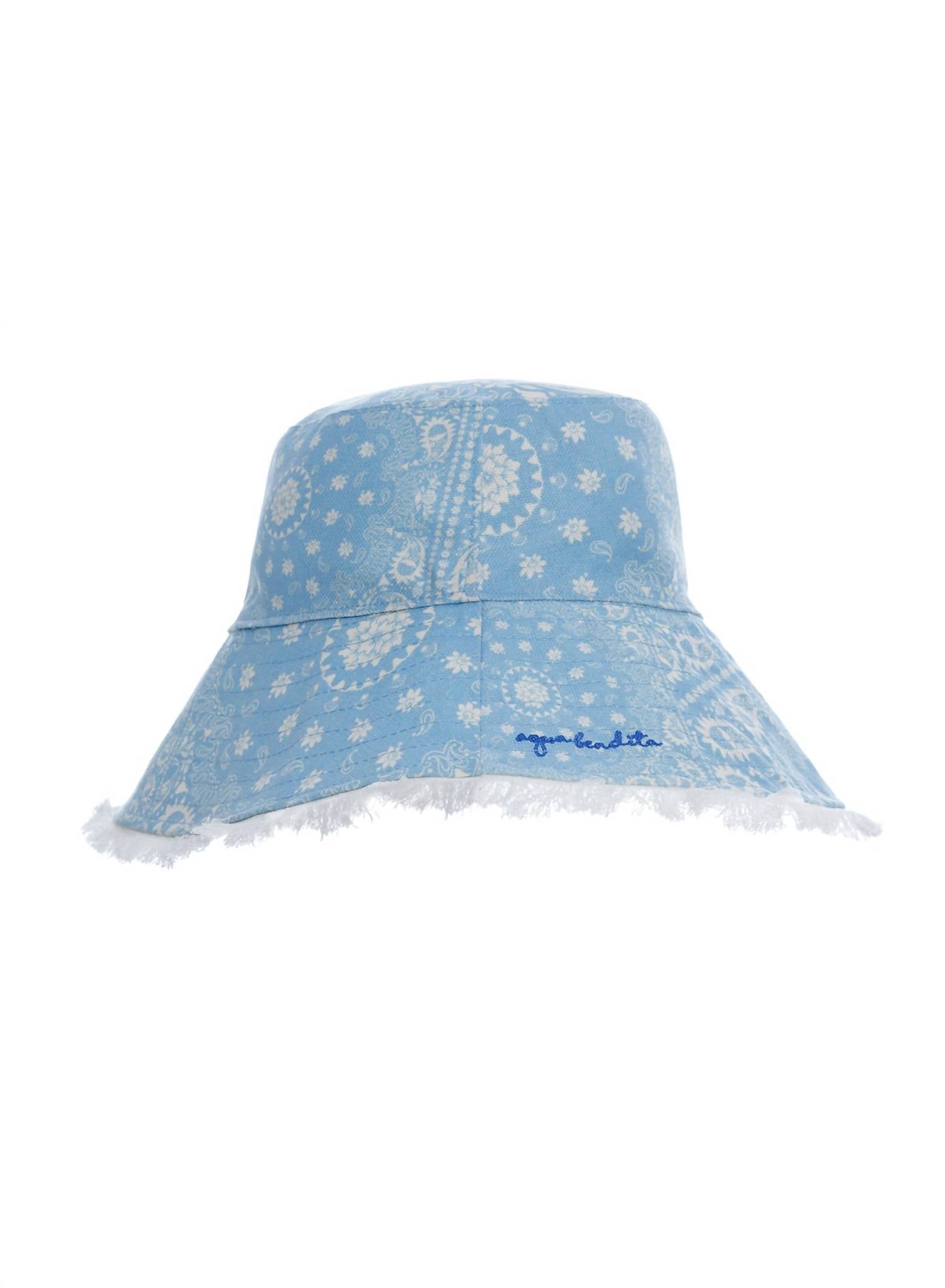AGUA BENDITA Women's Shinny Atma Bucket Hat in blue - women's hat
