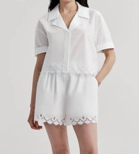 A.L.C. - Gabrielle Ebroidered Cotton Shirt