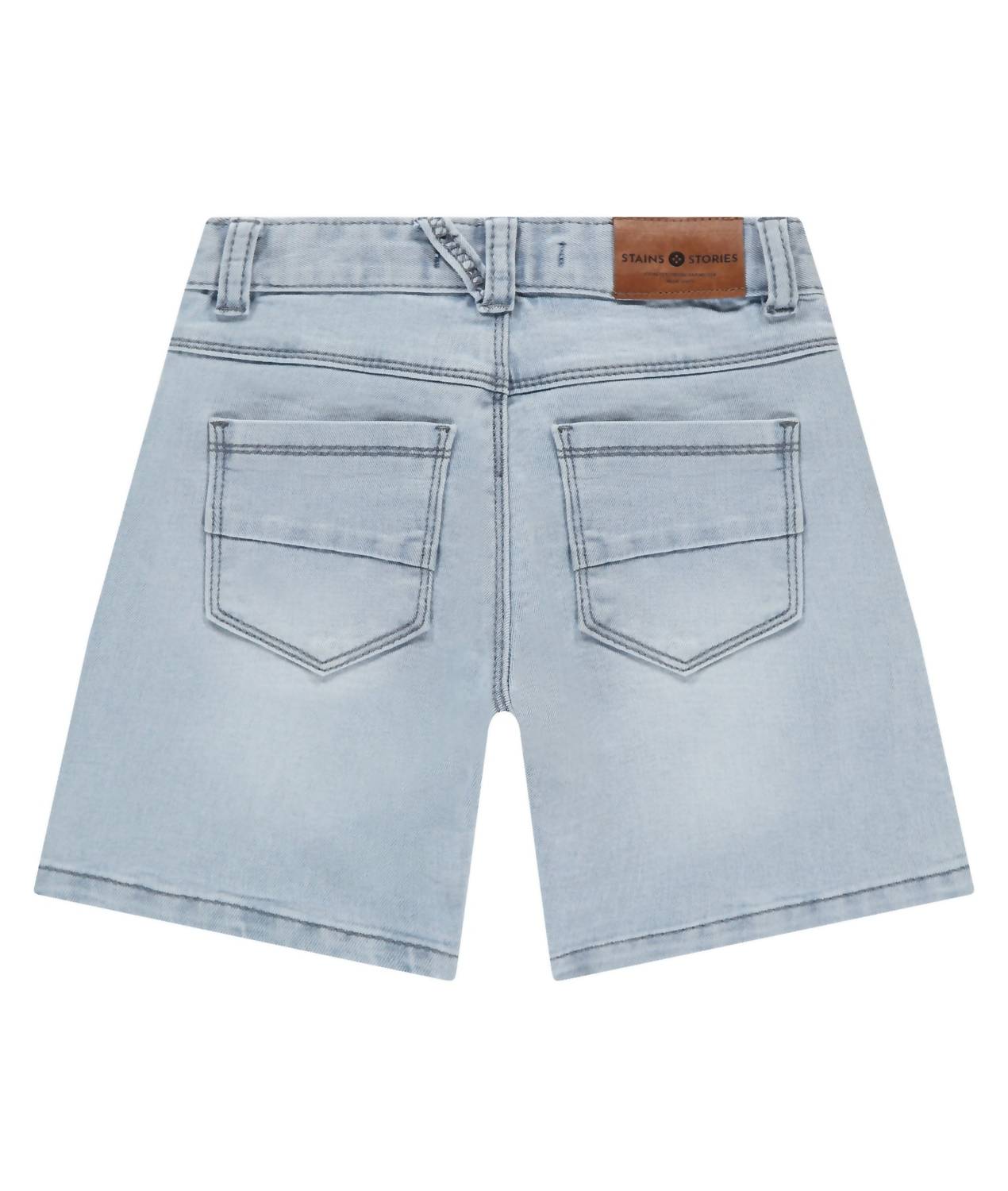 babyface Kid's Denim Short in light blue - kids' shorts - detail view