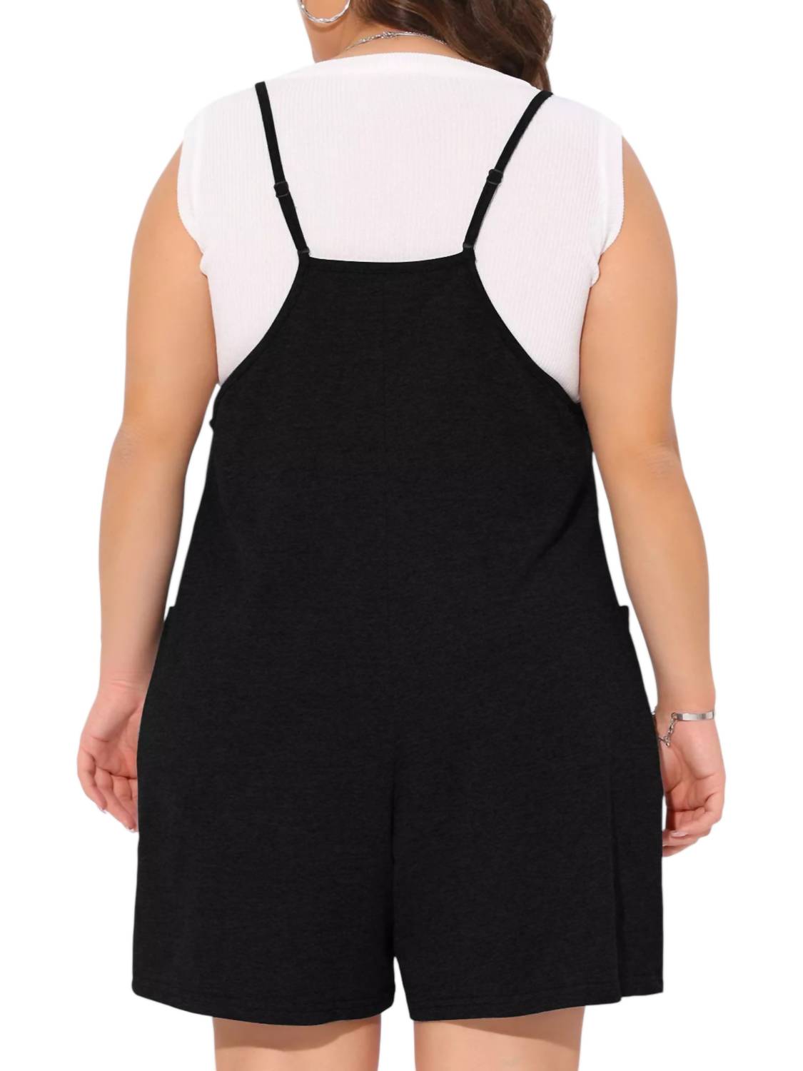 Ces Femme - Raw Edge V-neck Romper