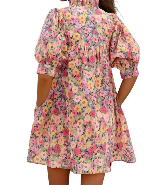 Entro - Angela Floral Print Mini Dress