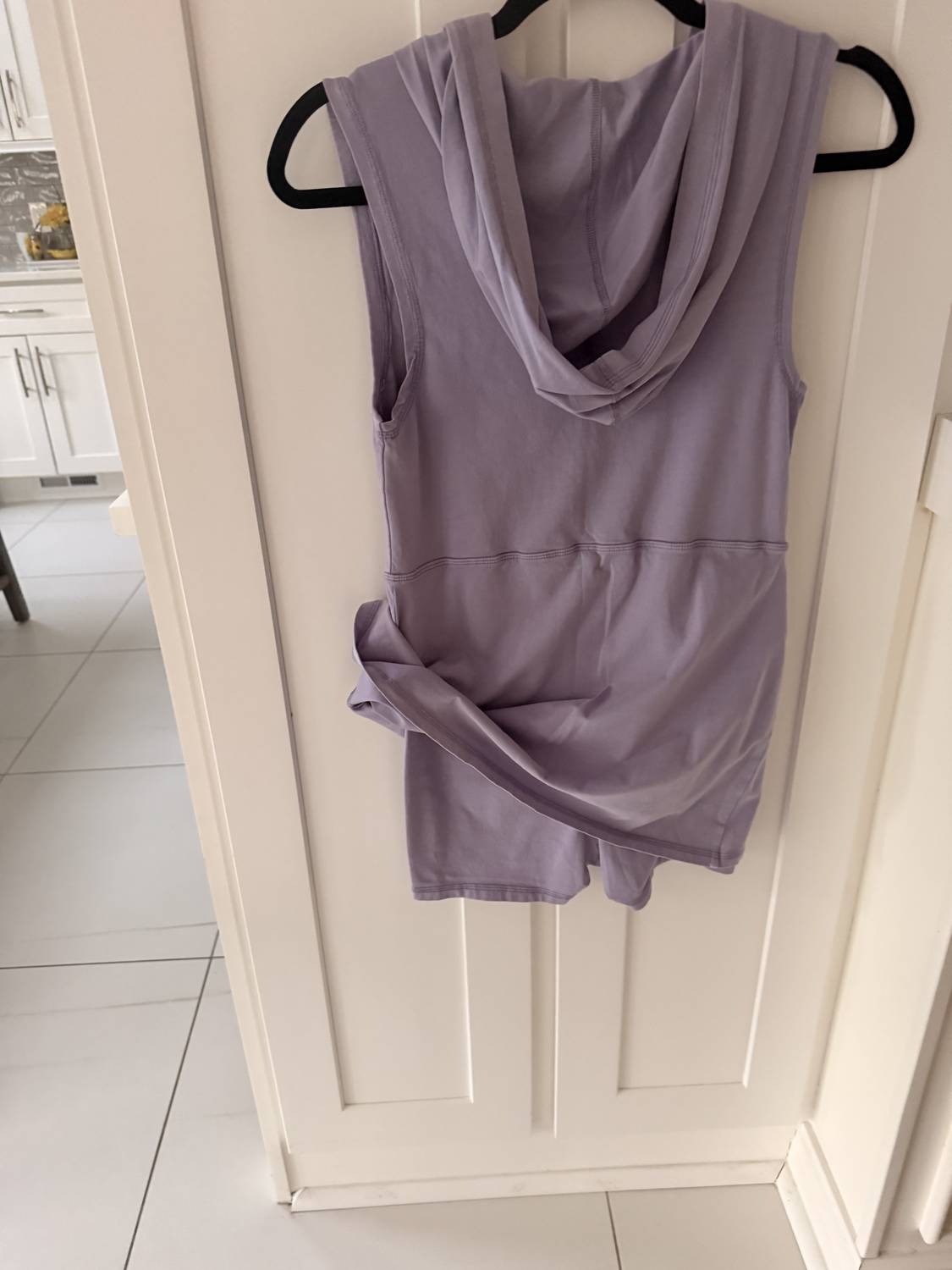 Free People Women's Mini hoodie dress in lilac - women's dress - alternate view