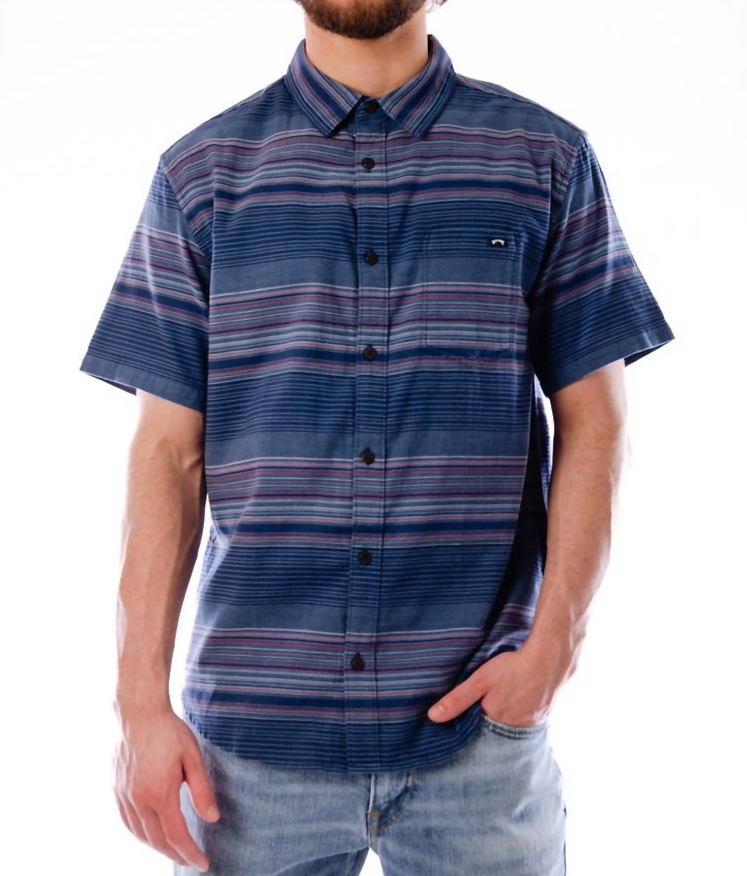 Billabong - All Day Stripe Short Sleeve Shirt