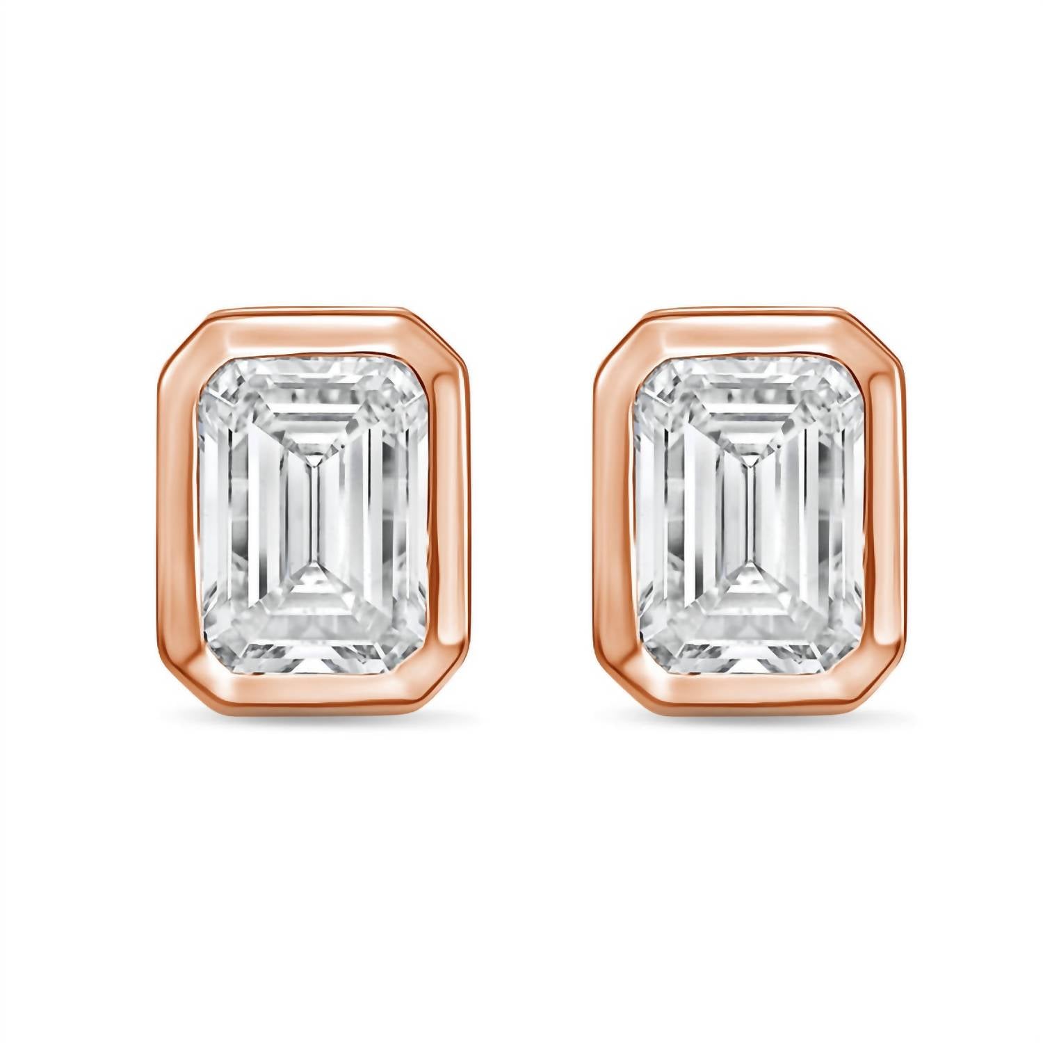 Diana M Jewels - Women's Emerald Lab-grown Diamond Stud Earrings (5.00 Tcw) - Statement