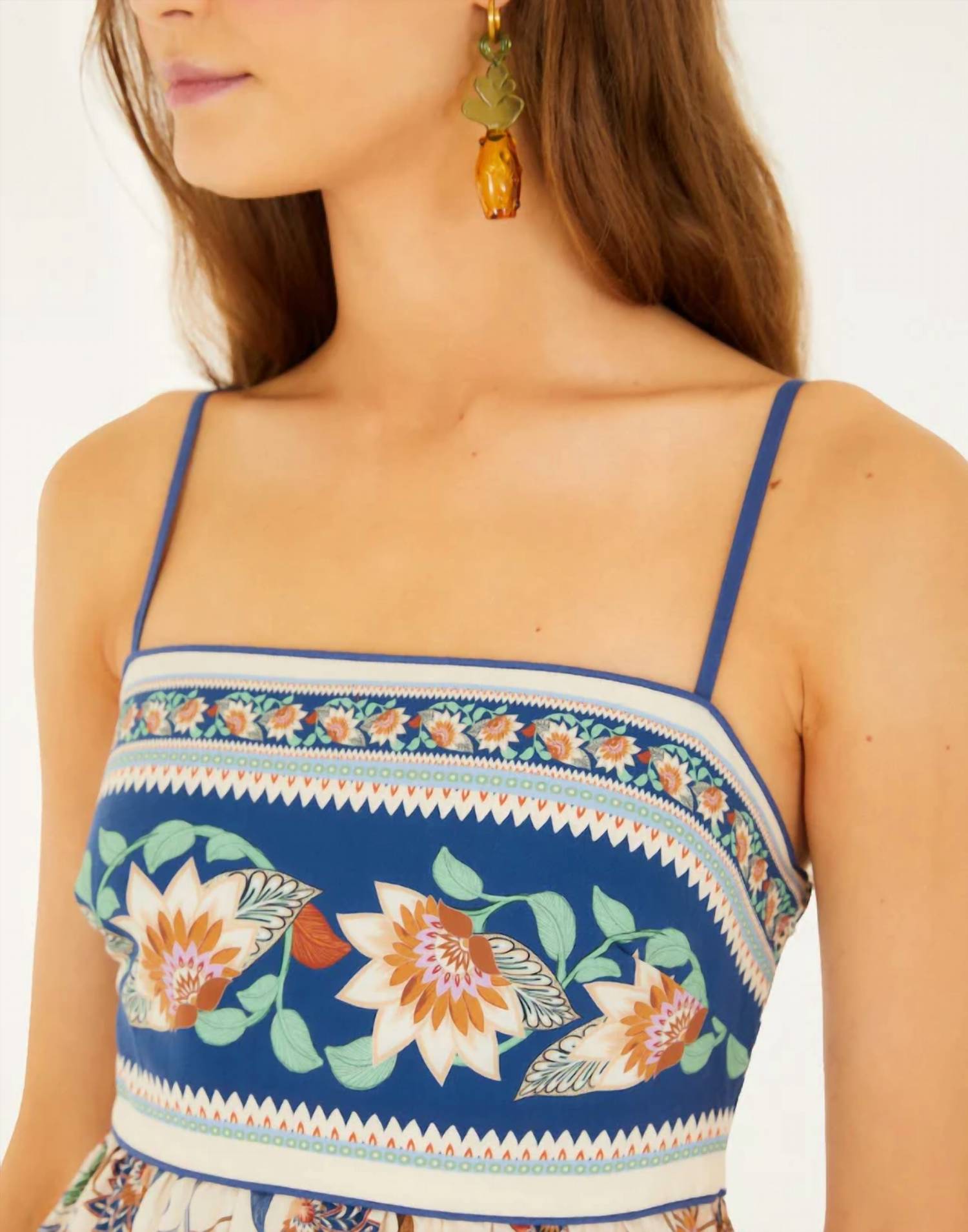 Farm Rio - Floral Delhi Tapestry Midi Dress