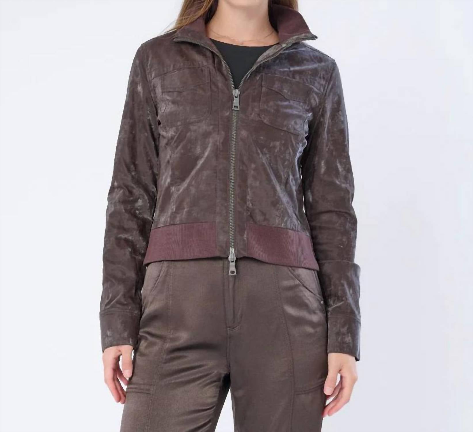 Marrakech - Etna Sueded Patent Leather Jacket