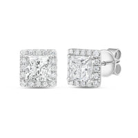 Diana M Jewels - Women's Princess Lab-Grown Diamond Stud Earrings (5.00 Ct) - Statement