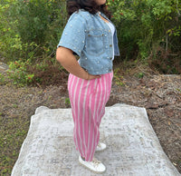 Cozy Co. - Pearl Denim Short Sleeve Shrug Top