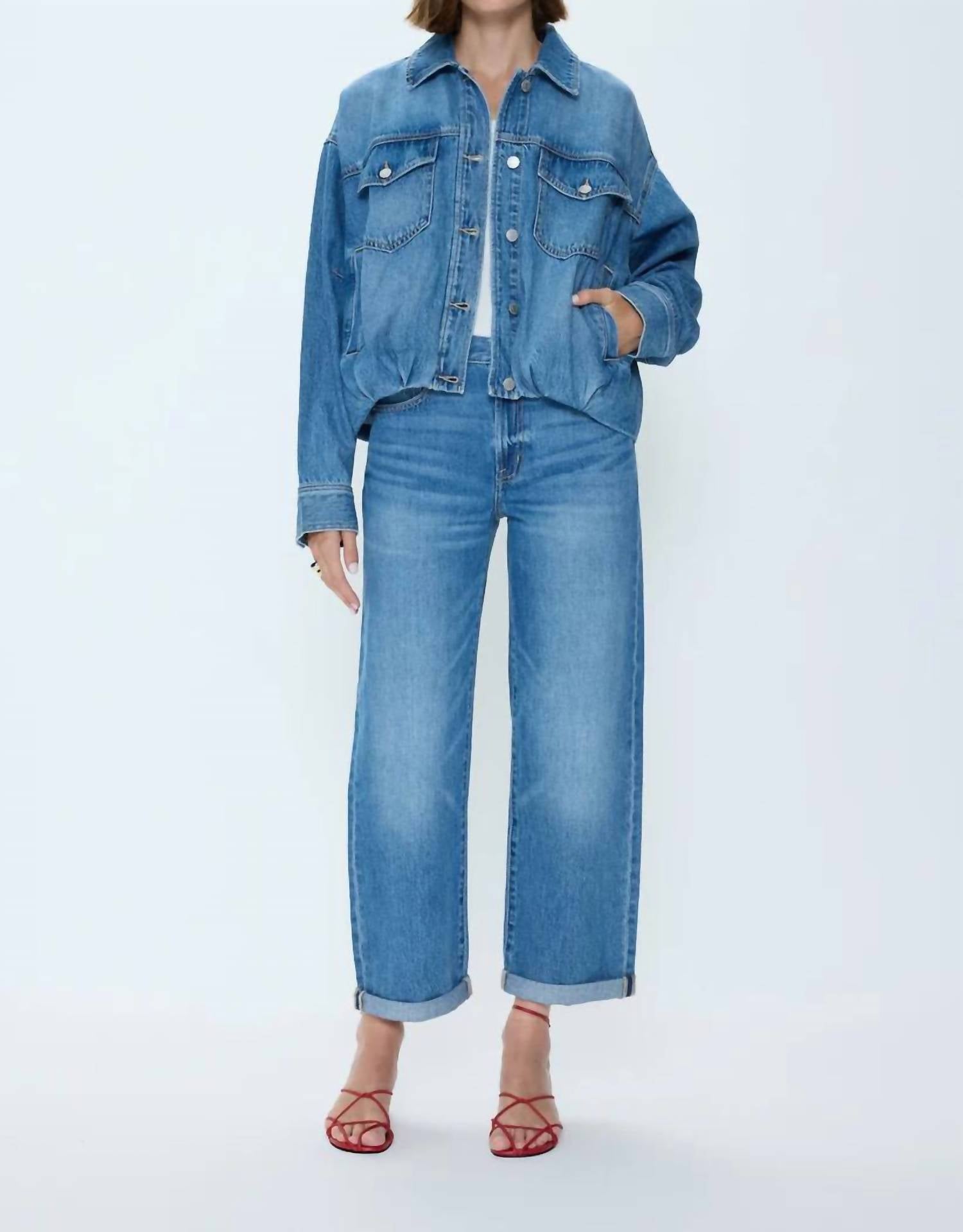 PISTOLA Bibi Denim Jacket in heartfelt - women's jacket - view 5