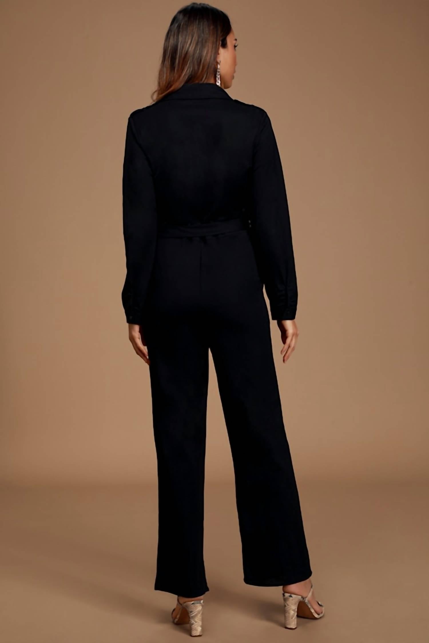 Sage The Label - Chelsea Button-front Coverall Jumpsuit