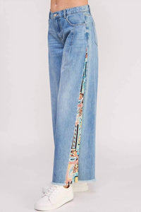 Jade By Jane - Paisley Patchwork Jeans