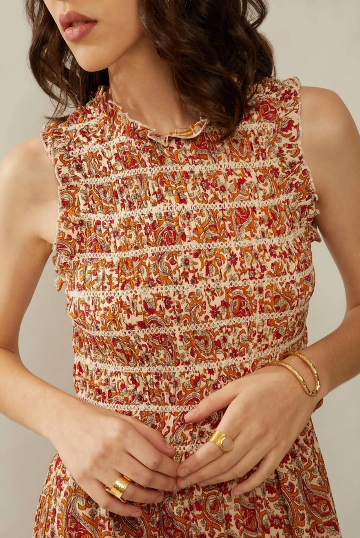 Myra - Bohera Nikki Reyn Paisley Ruffle Dress