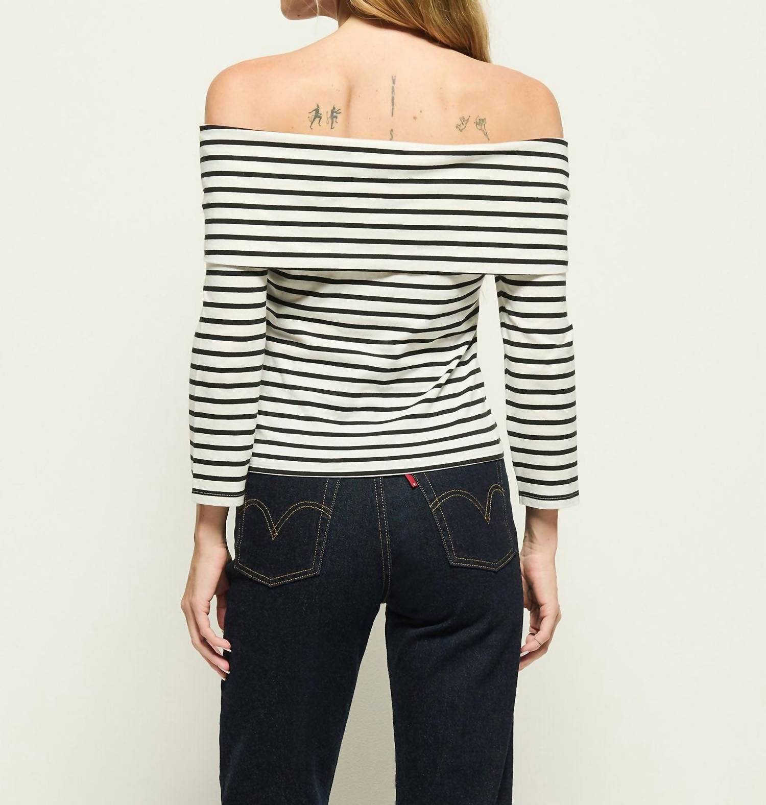Nation Ltd - Alexi Off The Shoulder T-shirt