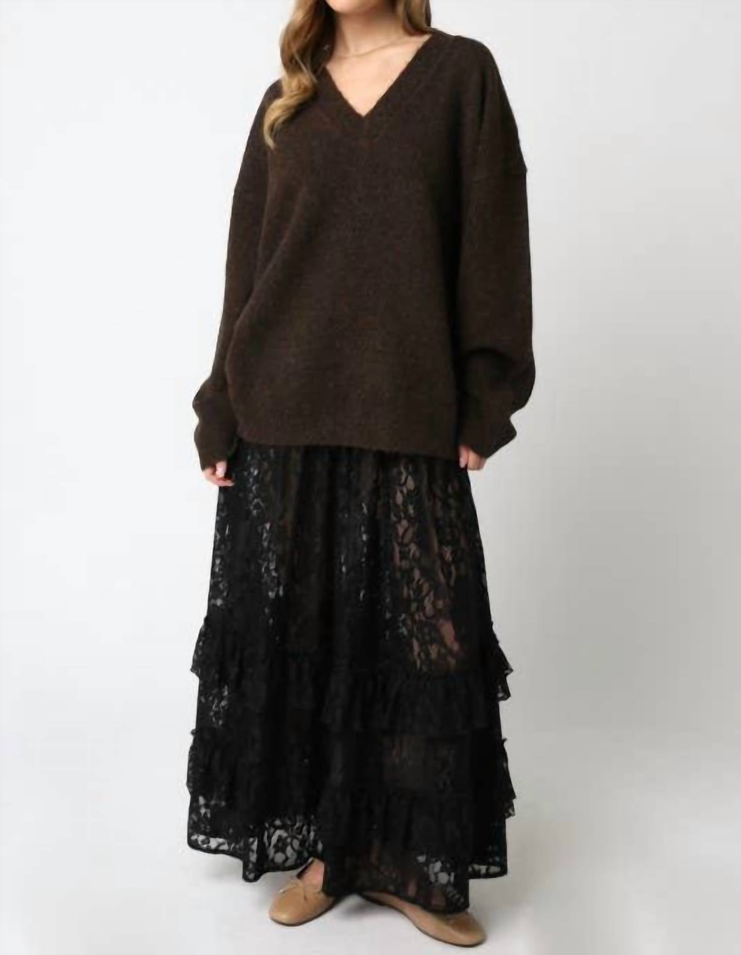 Olivaceous - Kinley Knit Sweater