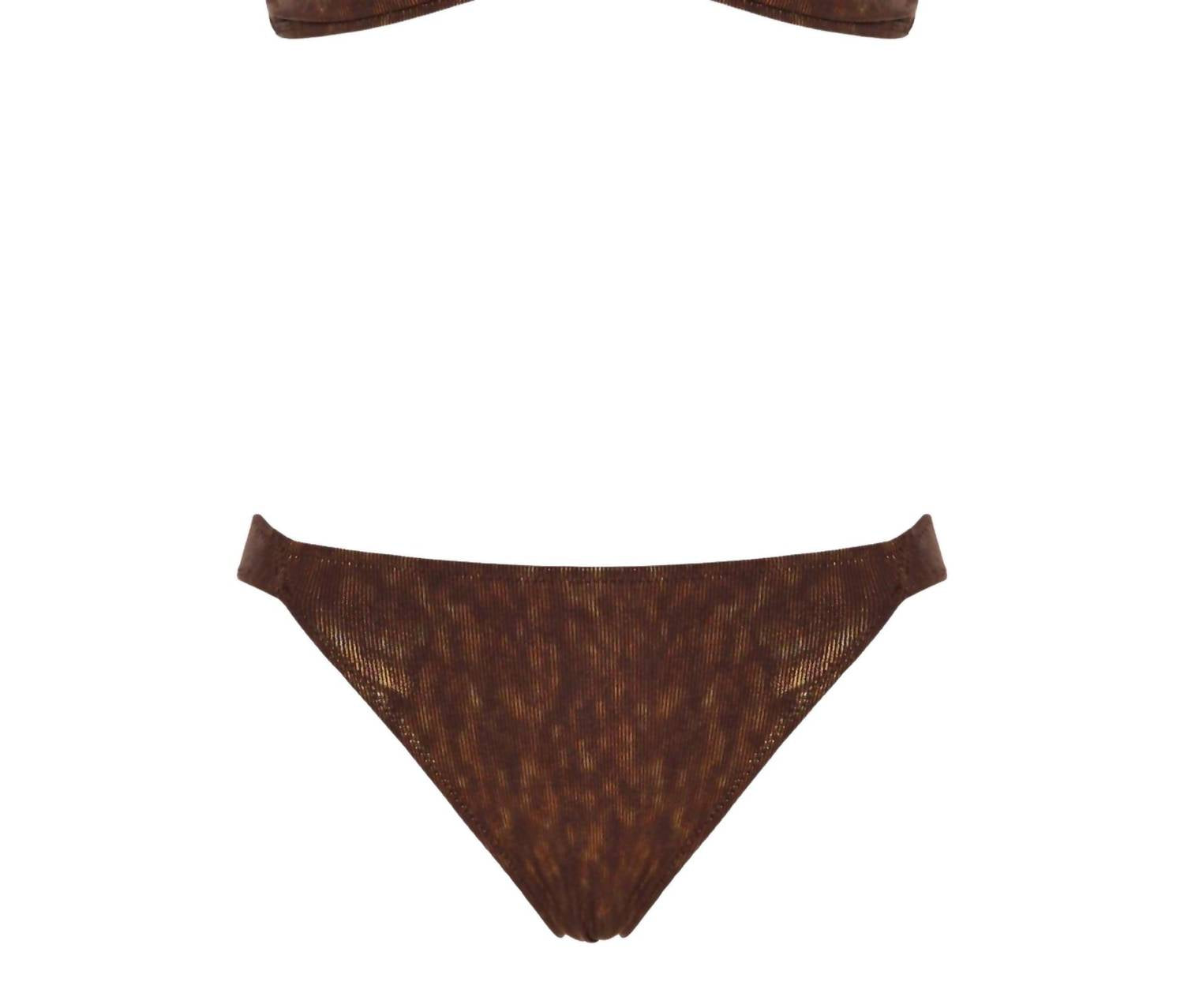 Holyday - Cara Strapless Metallic Bikini Set