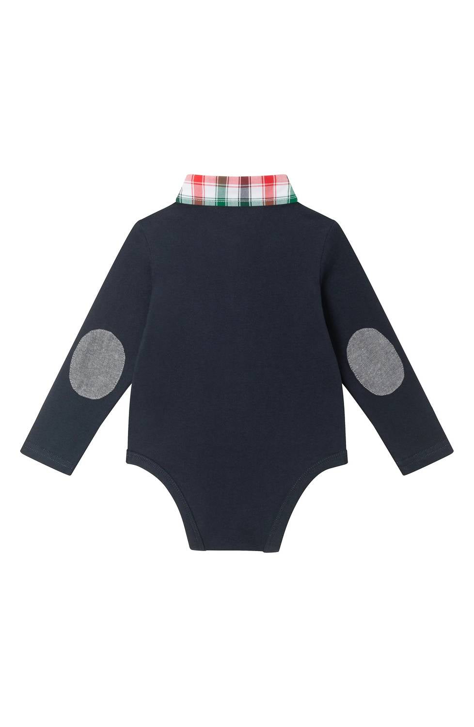 Andy & Evan Kids' Holiday Polo Bodysuit & Cord Pants Set in navy - item - view 4