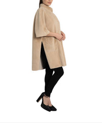 Love Token - Nia Faux Fur Cape Coat