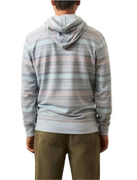 Faherty Byron Bay Hoodie in summit springs - men's shirt - detail view