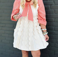 English Factory - Raider Ruffle Dress