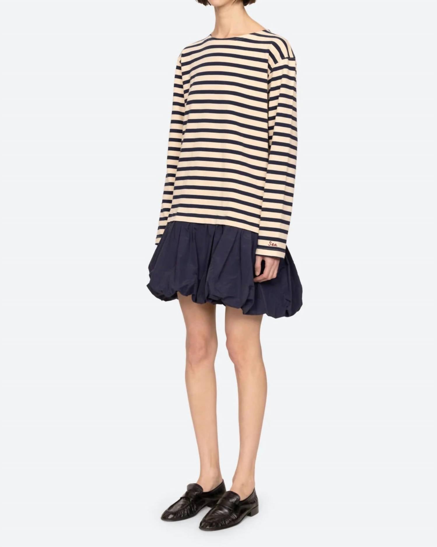 Sea - Athena Solid Combo T-shirt Dress