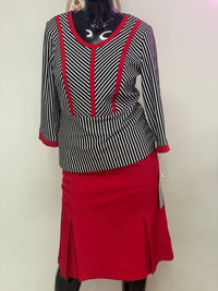 Tally Taylor - Women's 2 Piece Stripe Skirt Suit