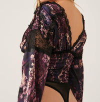 Free People - Worth The Wait V-neck Long Sleeve Bodysuit