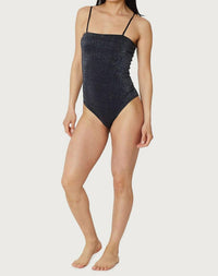 Find Me Now - Light Lurex Tube Top Bodysuit