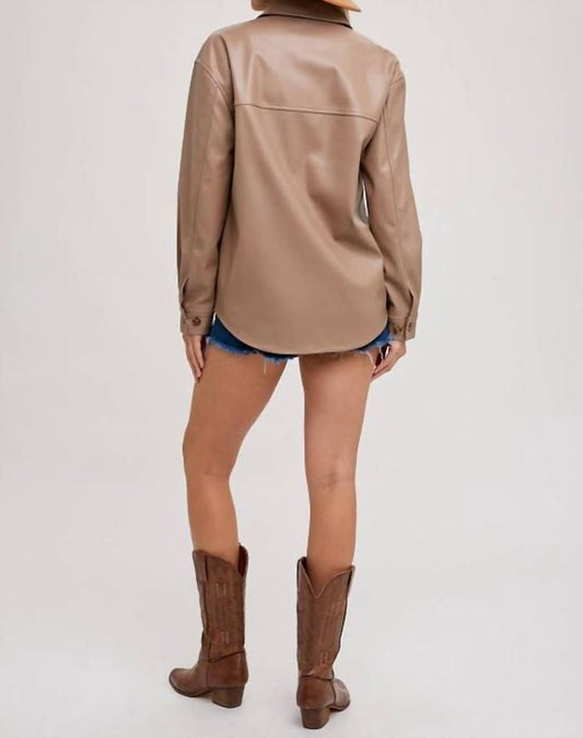 Bluivy - Luxe Vegan Leather Shacket