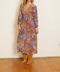 Caballero - Darcy Long Sleeve Midi Dress