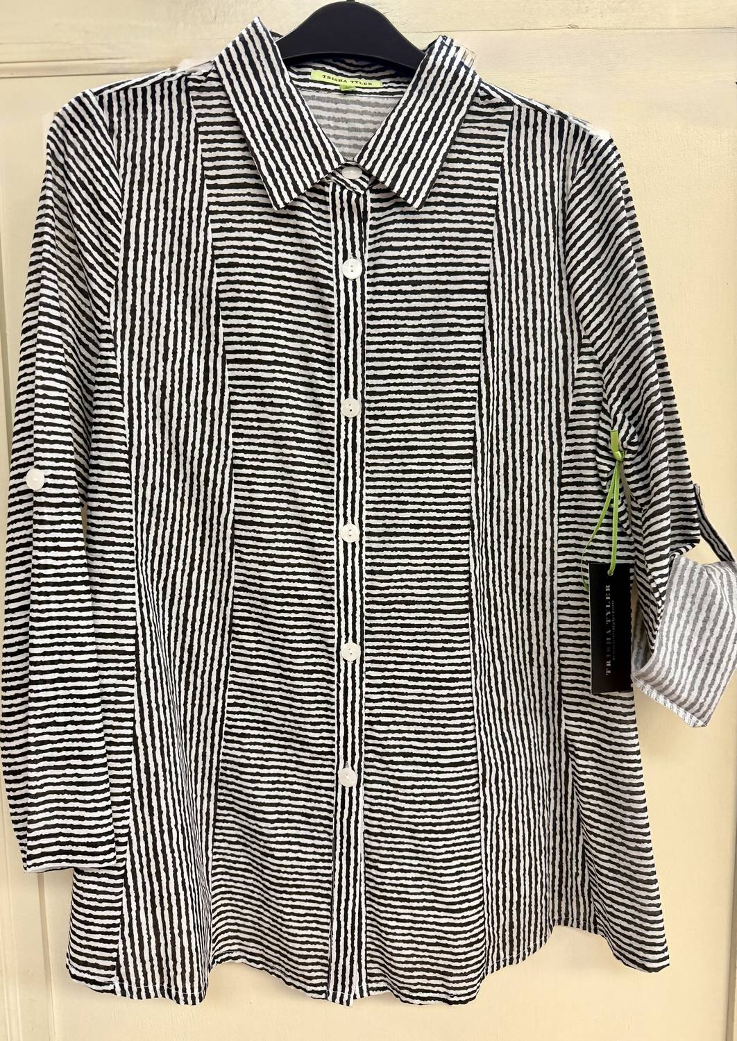 Trisha Tyler - Women's Stripe Print Shirt