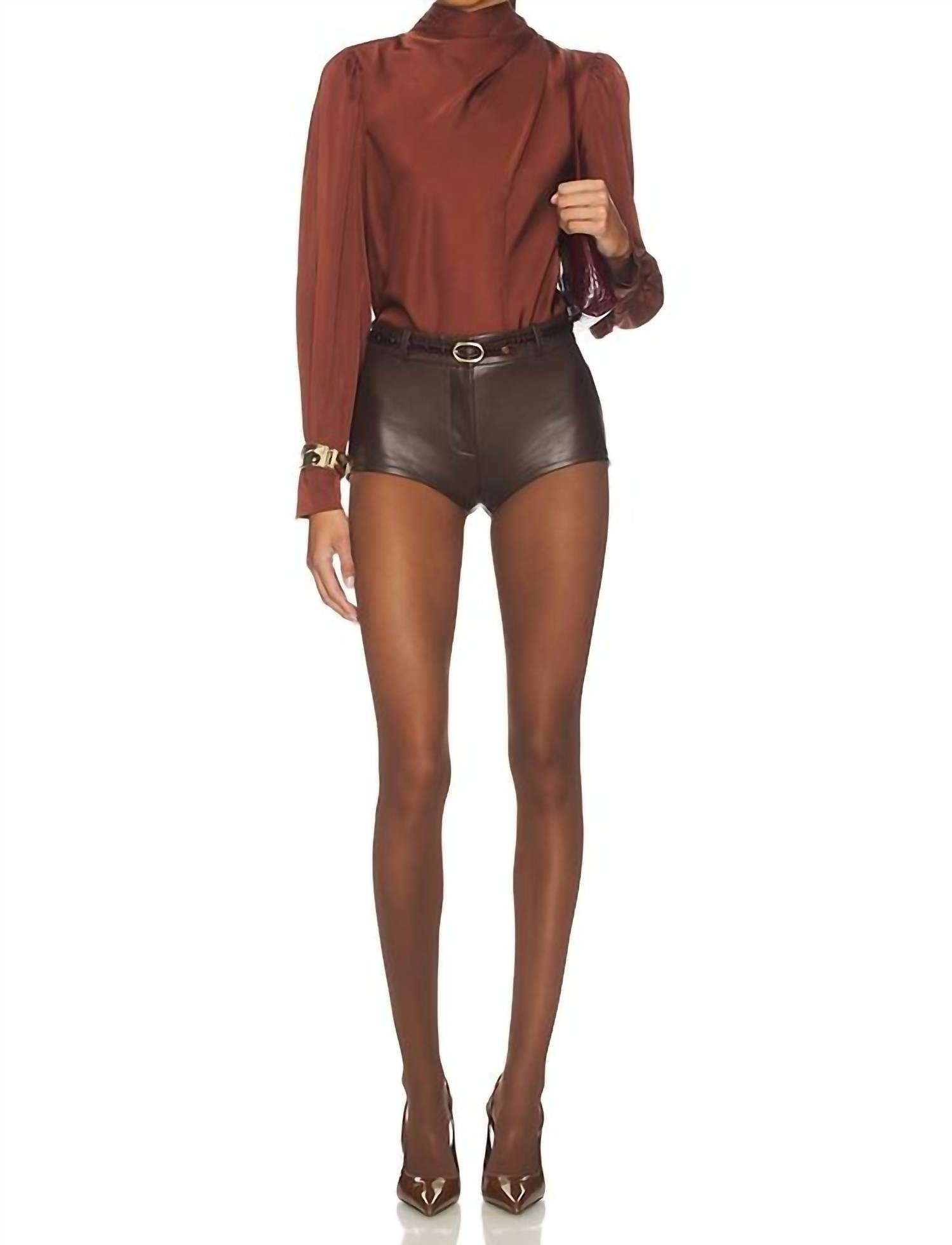 Astr - Ivonne Long Sleeve Satin Top