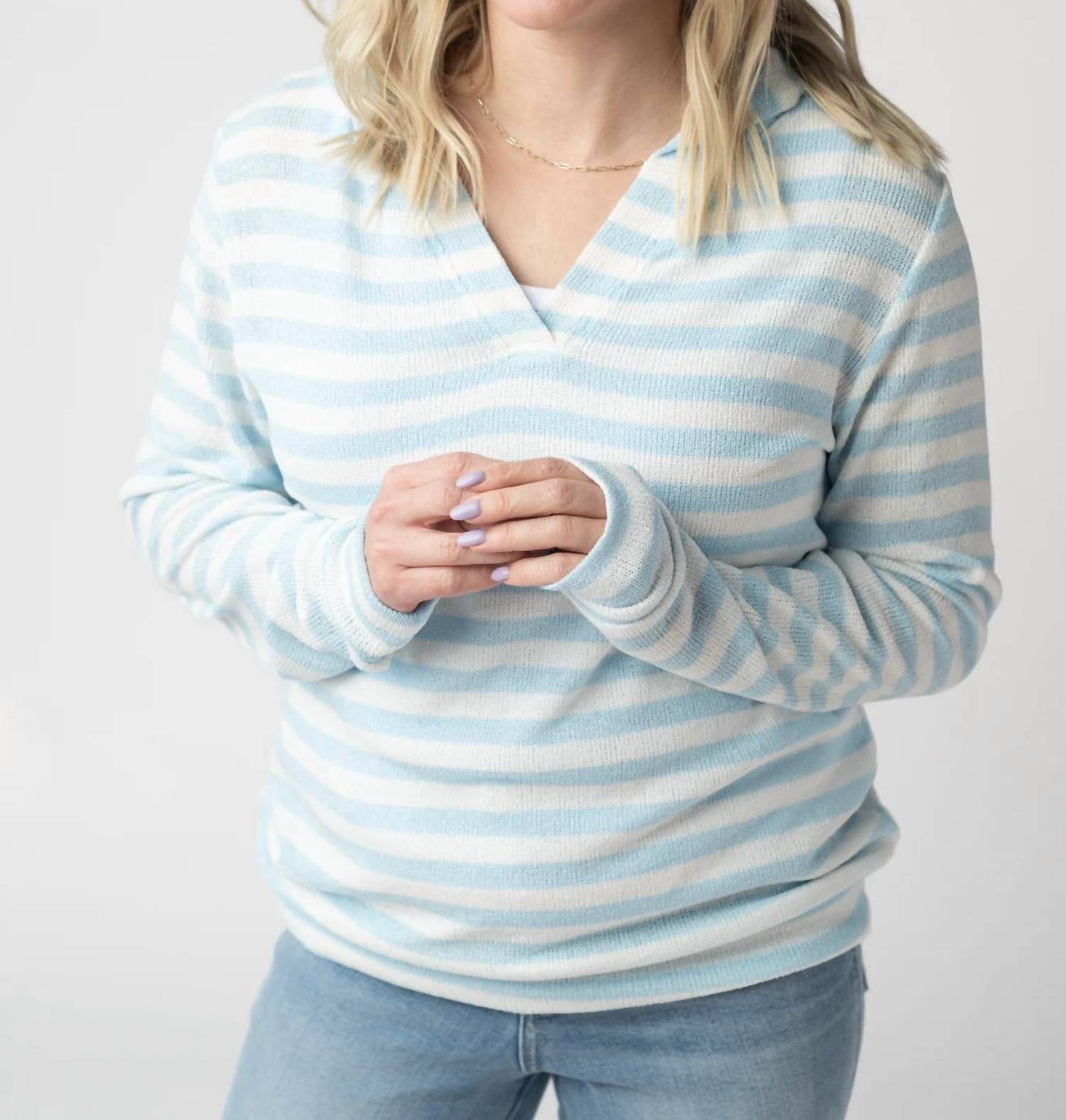 Michelle Mae - Amelia Striped Hoodie