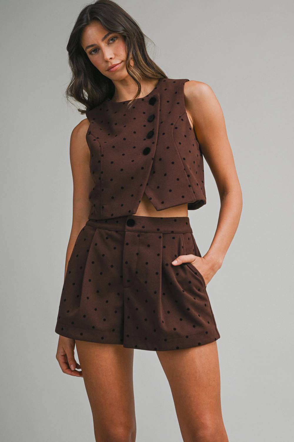 Mable - Serena Polka Dot Vest Top