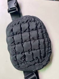 Kaydee Lynn - Women's Quilted Belt Sling Crossbody Bag