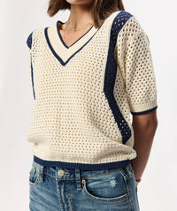 Another Love - Priscilla Striped V-neck Top