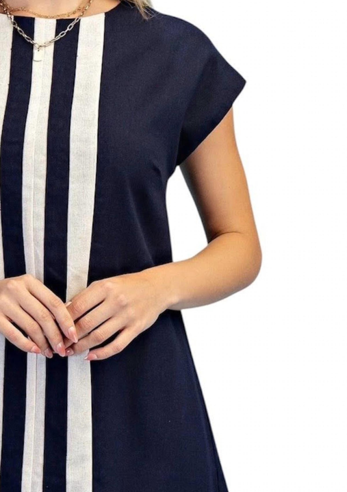 Gigio - Linen Round Neck Dress