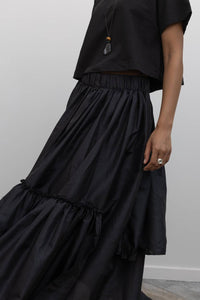 Collective - Asymmetrical Tiered Ruffle Skirt