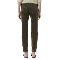 CLOSED Baker Velvet Skinny Jean in ver green - women's jeans - detail view