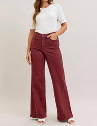 Judy Blue - High Waist Retro Wide Leg Denim Jeans
