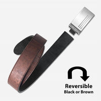 Corkor Men's Reversible Cork Belt in brown - men's accessory - alternate view