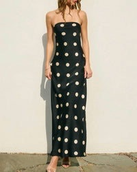 Dress Forum - Gentle Whisper Strapless Tie Back Maxi Dress